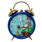 233052セイコー トムとジェリー 魚釣り 目覚まし時計 / 手巻き 置時計