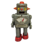 ヨネザワ ブリキ ウインキーロボット ゼンマイ/ブリキのロボット