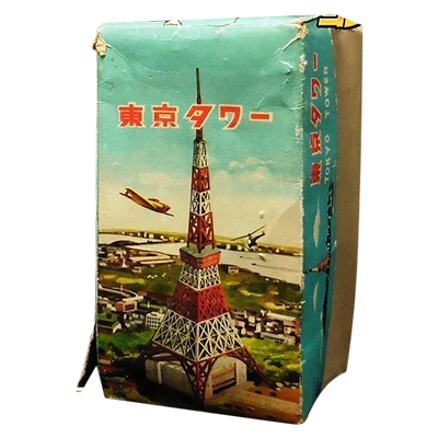 アサヒ玩具 ブリキ 東京タワー 飛行機 フリクション /ブリキ玩具