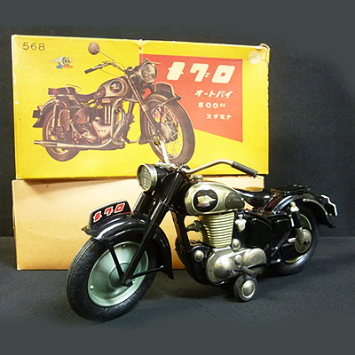 バンダイ メグロ オートバイ 500cc スタミナ 黒 フリクション