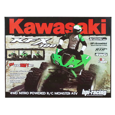 HPI racing Kawasaki KFX 700 RTR ATV ライダー付き