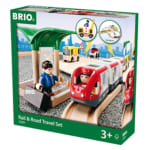 BRIO Railway 33209 レール&ロードトラベルセット