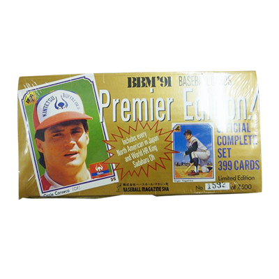 【お買い得格安】BBM ’91 Premier Edition OFFICIAL COMPLETE SET 399 CARDS ボックス