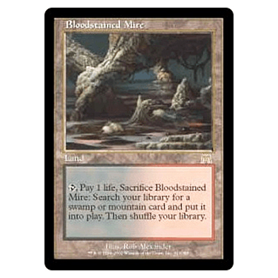 買取価格45,500円】MTG ONS 血染めのぬかるみ/Bloodstained Mire （英