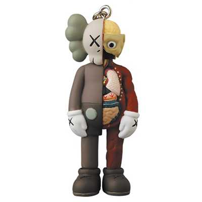 COMPANION BROWN KEYHOLDER (FLAYED) KAWS MEDICOM TOY