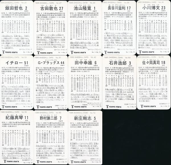 カルビー プロ野球 カード 1995年 イチロー 新庄他_2