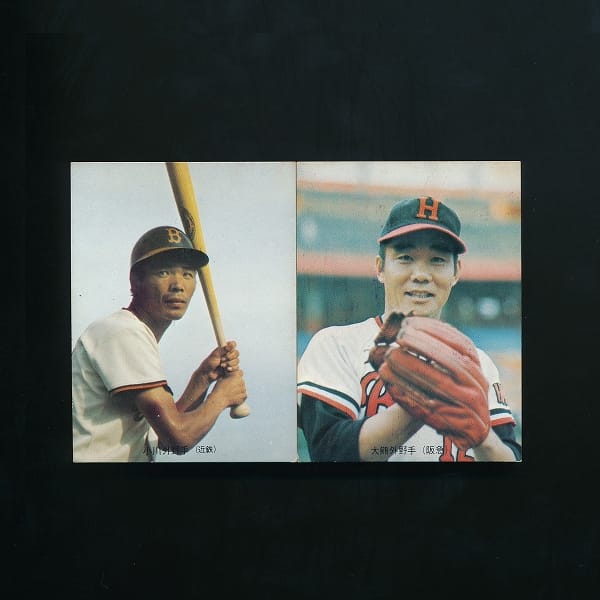 カルビー 73年プロ野球カード NO.103 (小川/近鉄) （外野手表記） 旗版