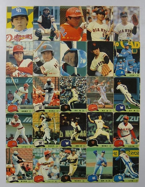 カルビー プロ野球 チップス カード 1984 当時物　5_1