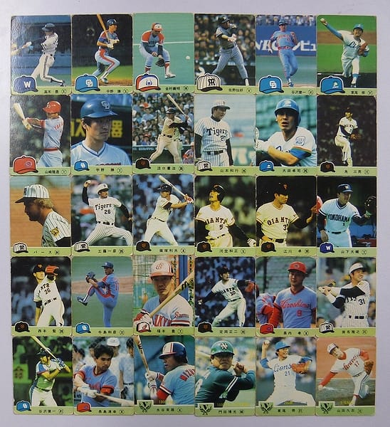 カルビー プロ野球 チップス カード 30枚 1984 当時物_1