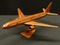 木製 ボーイング 777 B777 ミニチュア 旅客機 模型 置物