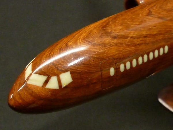 木製 ボーイング 777 B777 ミニチュア 旅客機 模型 置物_3