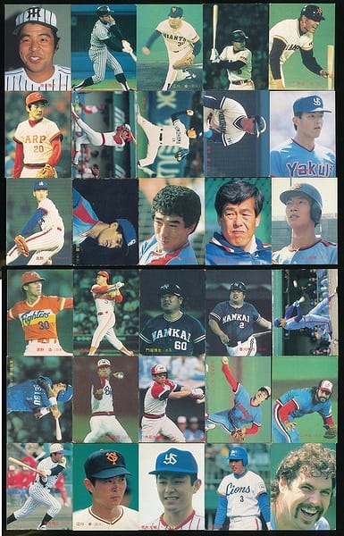 カルビー プロ野球 チップス カード 30枚 1987　当時物　35_1
