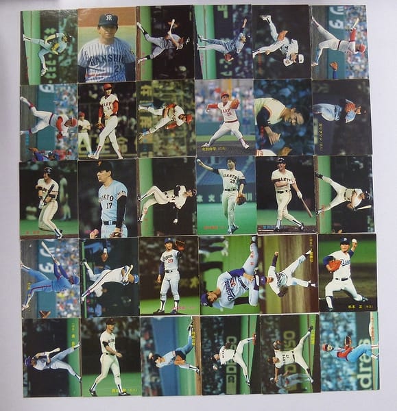 カルビー プロ野球 チップス カード 30枚 1988_1