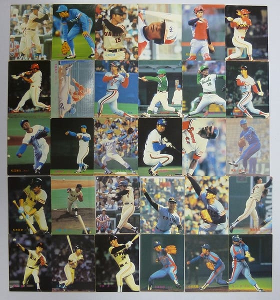 カルビープロ野球チップスカード 1983年 No.297～328 当時物
