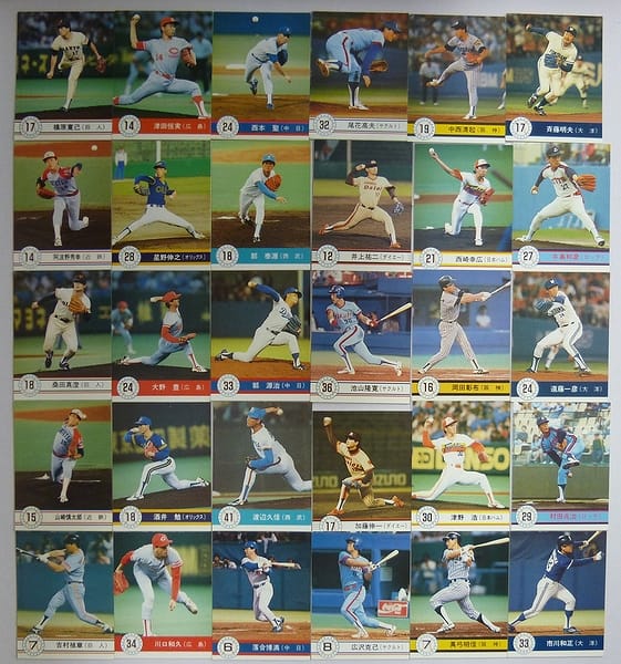 カルビープロ野球チップスカード 1990年 30枚　当時物_1