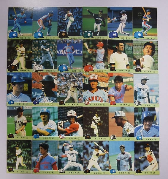 カルビープロ野球チップスカード 1984年 No.525～561 当時物