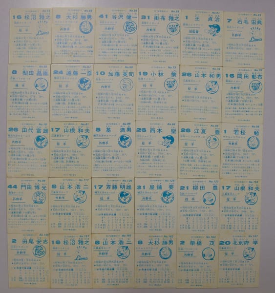 カルビー プロ野球 チップス カード 30枚 1981 当時物　③_2