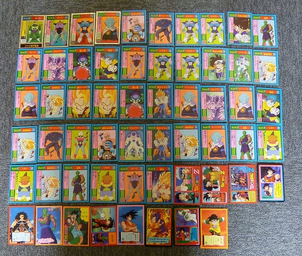 希少 レア ドラゴンボール ジャンボ両面プロマイド キラ カード 16枚+1枚
