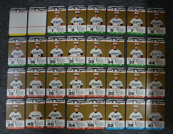 昭和60年　阪神タイガース　プロ野球カード