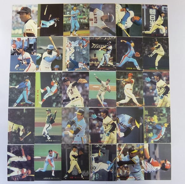 カルビー 当時物 プロ野球 カード 1982年 602～701 30枚_1