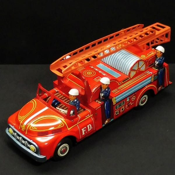 米澤玩具 ヨネザワ 消防車 梯子車 FIRE CAR ブリキ-