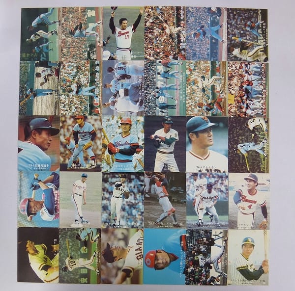 【買取実績有!!】カルビー プロ野球カード 1976年 日本シリーズ 他 30枚|スポーツカード買い取り｜買取コレクター