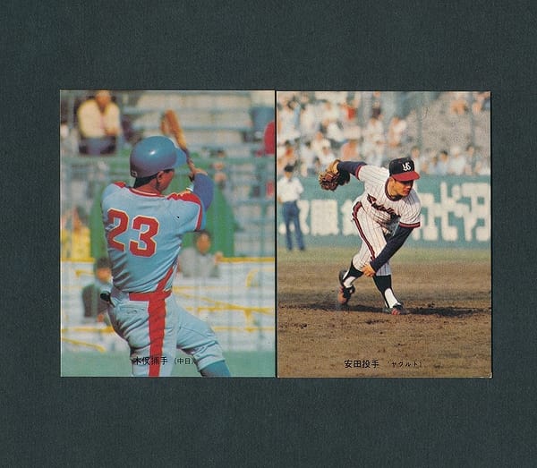 カルビー プロ野球カード 1974年 280 木俣達彦 282 安田_1