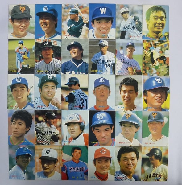 カルビー プロ野球 チップス カード 86年 No.1～32 30枚_1
