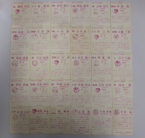カルビー 当時物 プロ野球カード 1983年 No.1～66 30枚_2