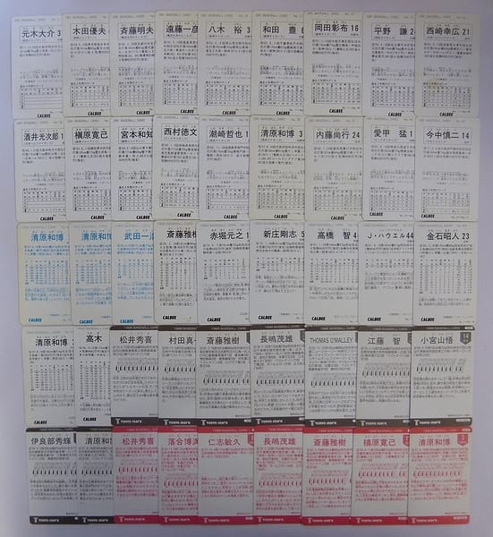 カルビー 東京スナック プロ野球 カード 91 92 93 96年_2