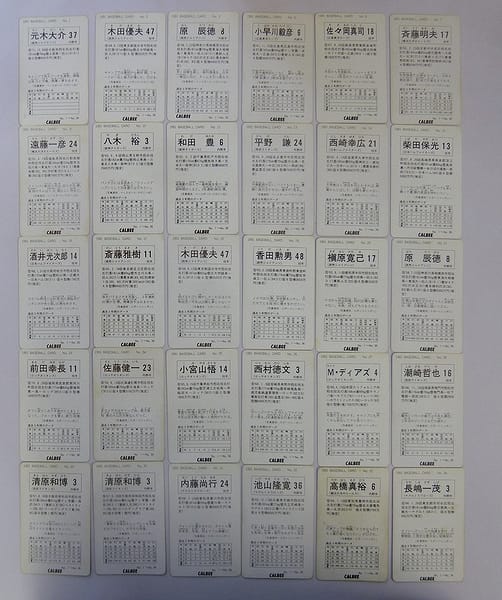 カルビー 当時物 プロ野球 カード 1991年 No.1～34 30枚_2
