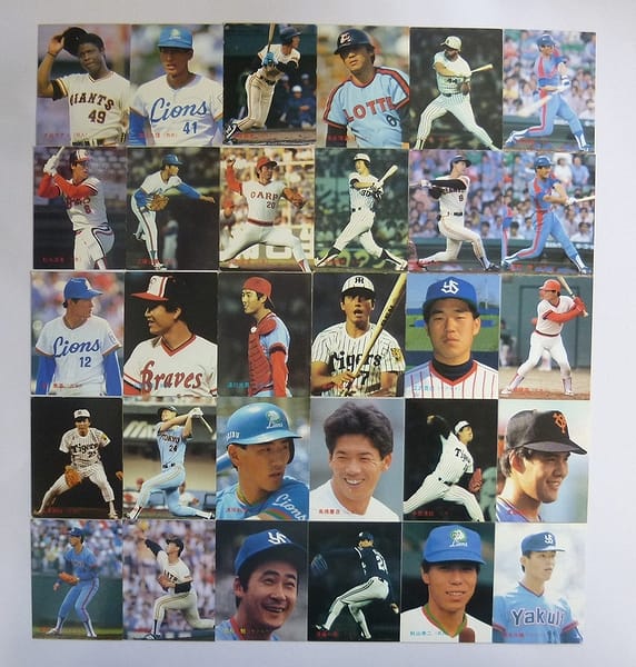 カルビー 当時 プロ野球カード 1986年 No.201～239 30枚_1