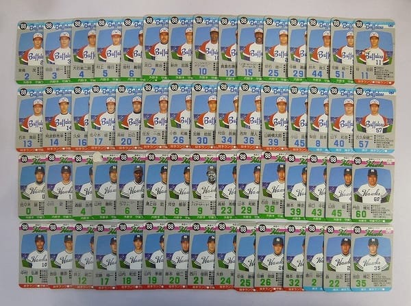 タカラ 当時 プロ野球ゲームカード 88年 近鉄 南海ホークス 60枚_2