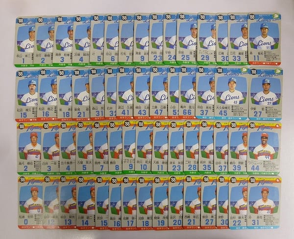 タカラ プロ野球ゲーム カード 88年 西武 日本ハムファイターズ_2