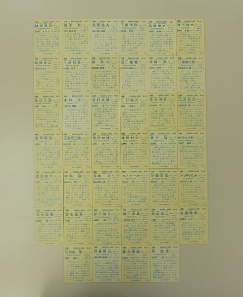 カルビー 当時物 プロ野球カード 1990年 No.1～55 40枚_2