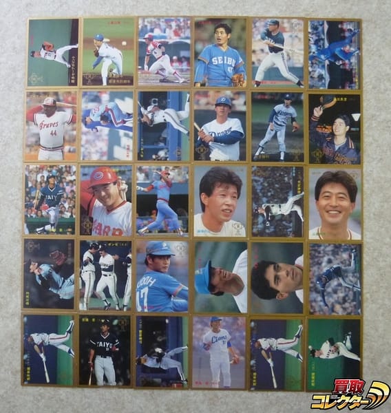 カルビー プロ野球 カード 1987年 No.327～372 30枚まとめ_1