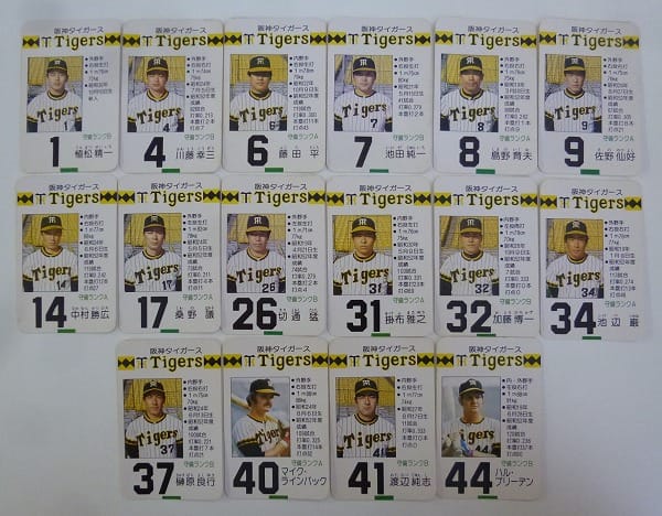 タカラ プロ野球カード ゲーム 53年度 阪神タイガース 30枚_2