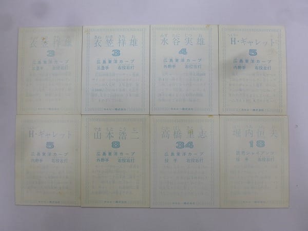 カルビー プロ野球カード 78年 広島東洋カープ 読売 エキサイト_3