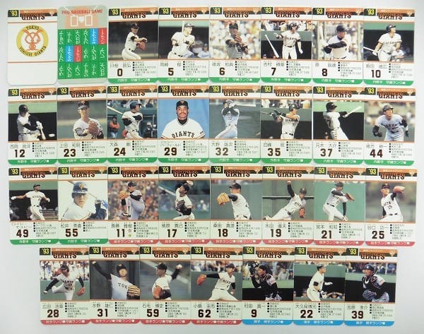 タカラ プロ野球カード ゲーム 1993年 読売 阪神 ヤクルト_2