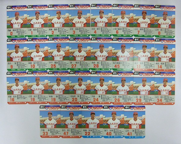 タカラ プロ野球ゲーム カード 61年度 阪神 広島東洋カープ 59枚_3