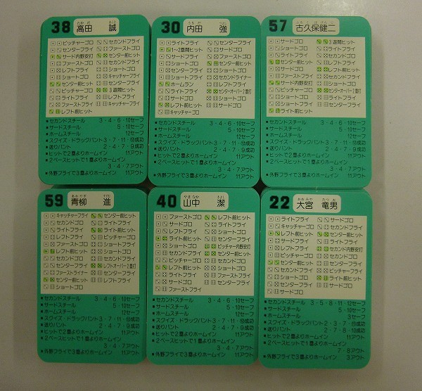 タカラ プロ野球 ゲーム カード 92年度 オリックス 福岡ダイエー_2