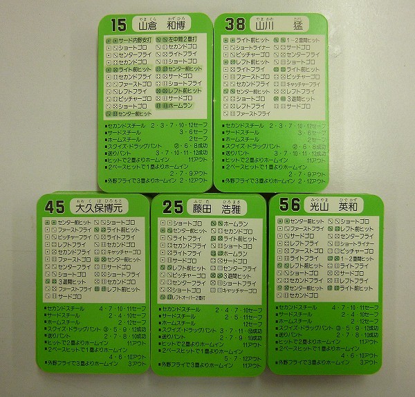 タカラ プロ野球ゲーム カード 62年度 読売 阪神 西武 阪急 近鉄_2