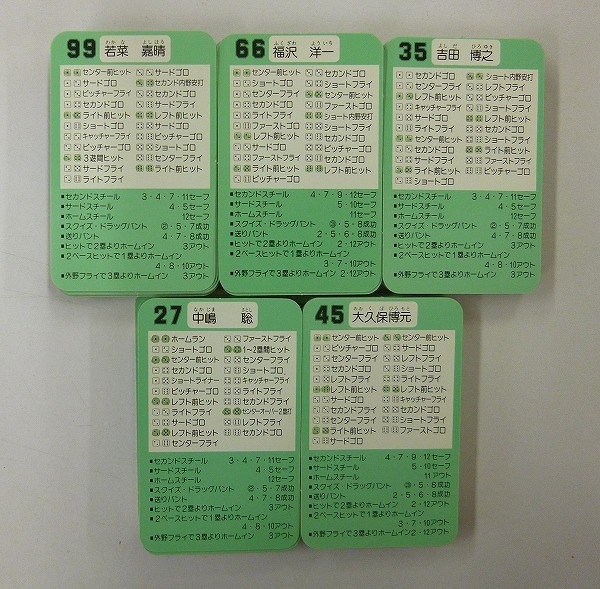 タカラ プロ野球 ゲーム カード 90年 日本ハム ロッテ 福岡 西武_2