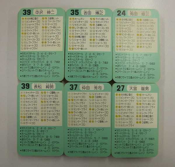 タカラ プロ野球ゲーム カード 60年 阪急 南海 近鉄 ロッテ 西武_2