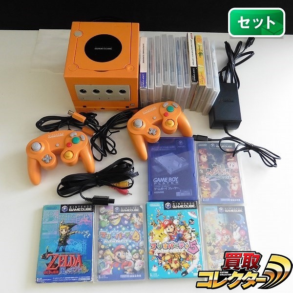 日本セール商品 任天堂 ゲームキューブ 本体一式 オレンジ