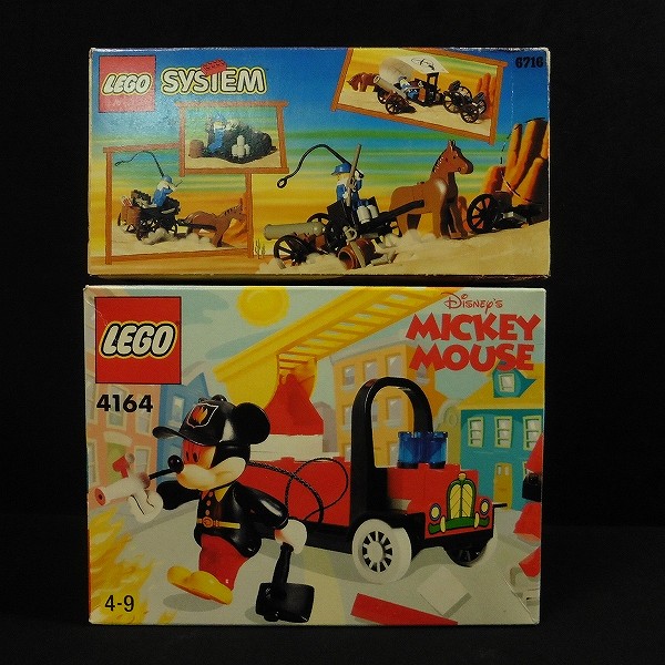 LEGO 4164 ミッキーマウス 消防車 6716騎兵隊のほろ馬車_2
