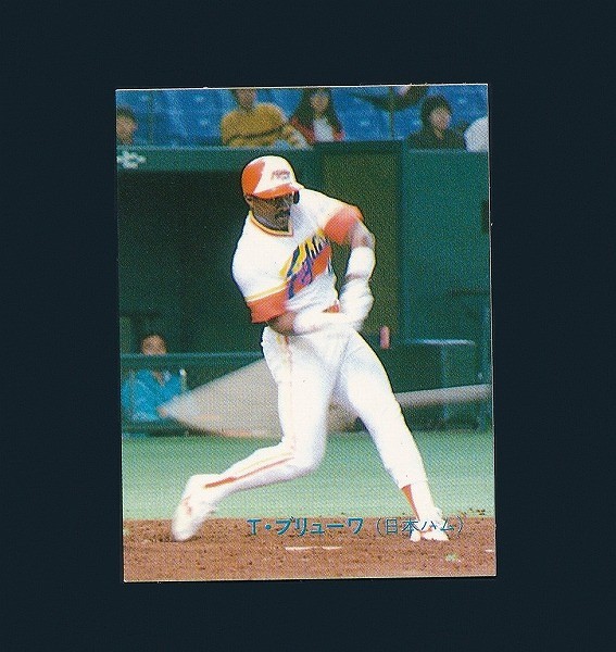 カルビー プロ野球 カード 89年 No.135 Ｔ・ブリューワ 日本ハム_2