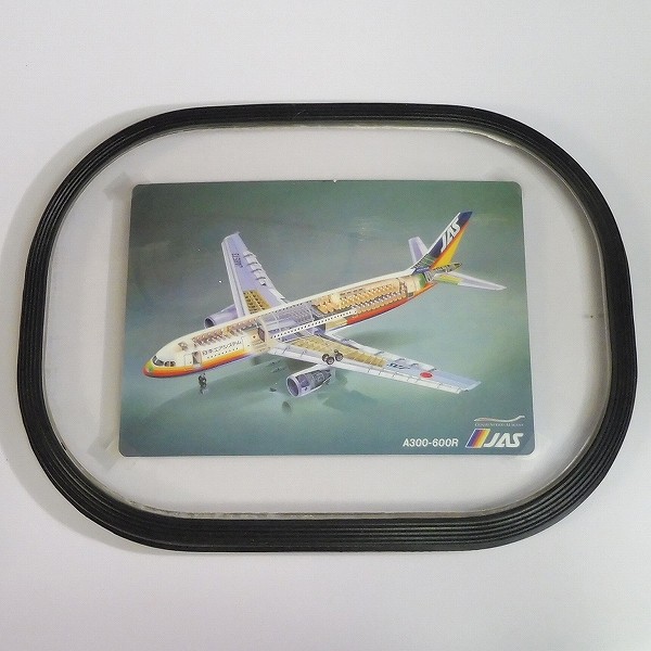 JAS 日本エアシステム MD-87 MD-81 記念盾 / 客室 窓_2