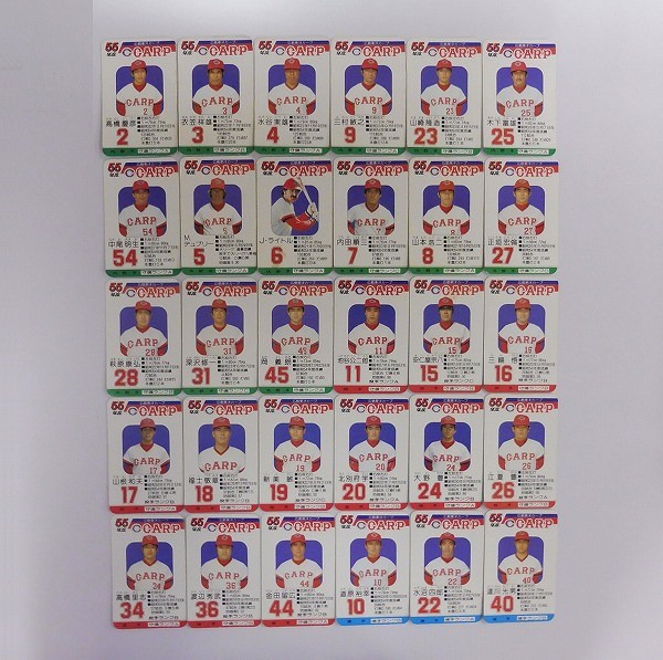 タカラ 当時 プロ野球カード ゲーム 55年度 広島東洋カープ 30枚_2