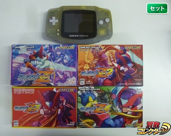 GAMEBOY ADVANCE GBA + ソフト ロックマン ゼロ Z 1 2 3 4_1